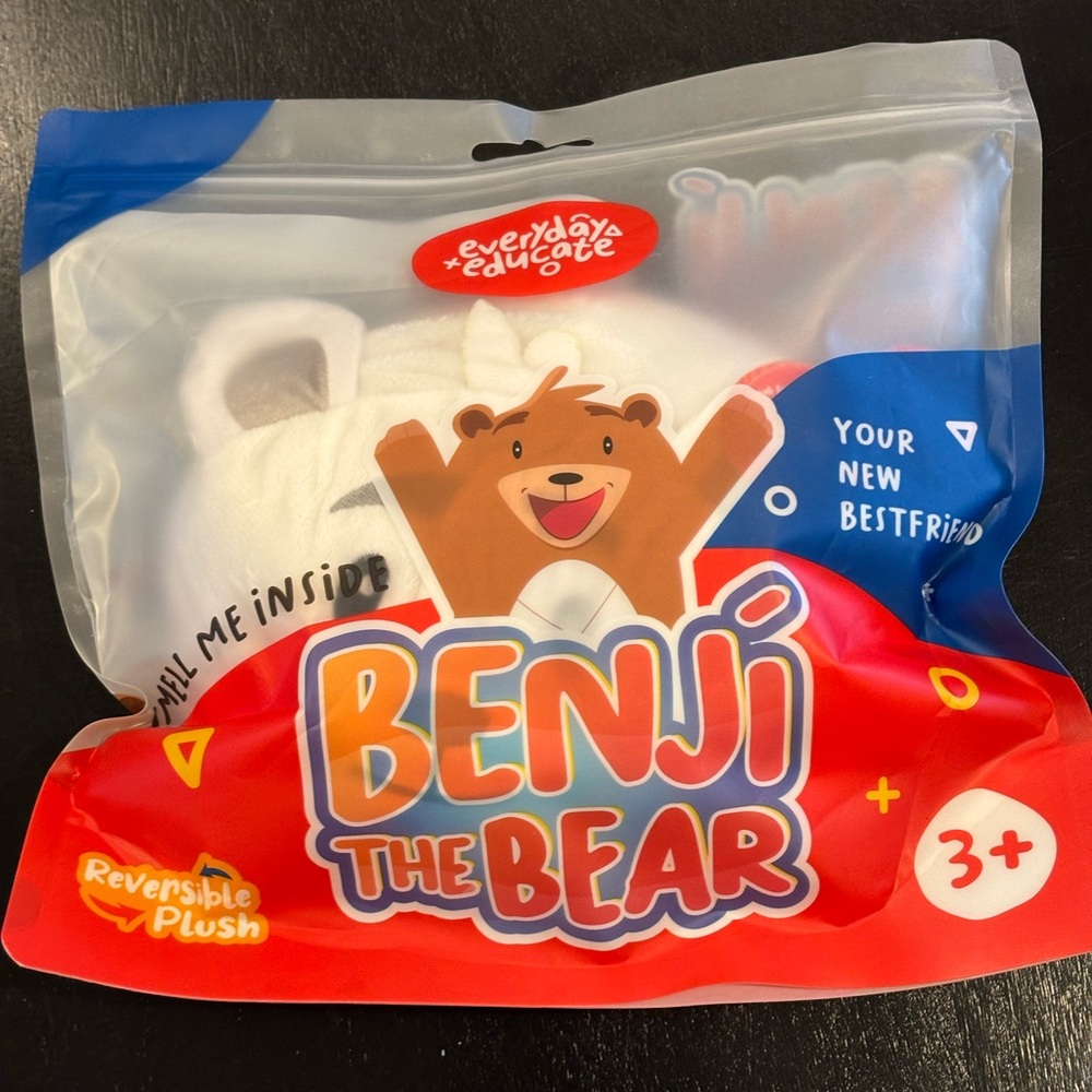 Benji the Bear Reversible Plush